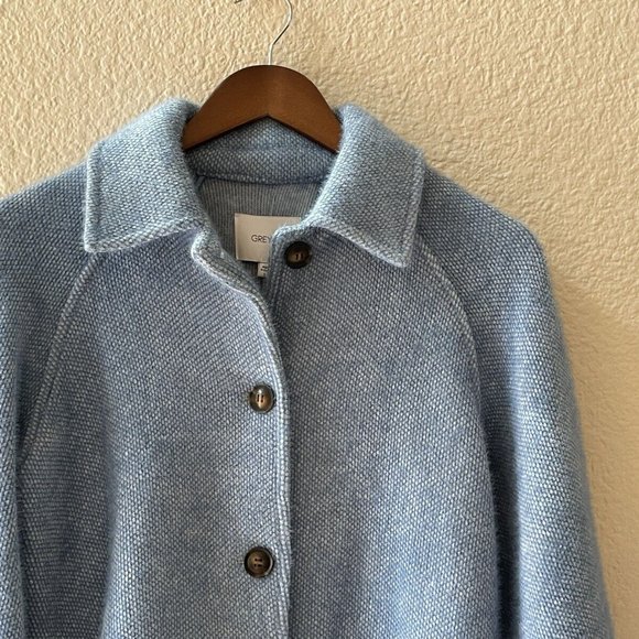 Anthropologie Greylin Blue Jacket Regular/Classic Button Front Jacket S - Picture 8 of 13